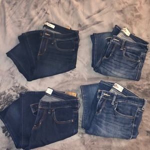 Lot of 4 HOLLISTER Jeans